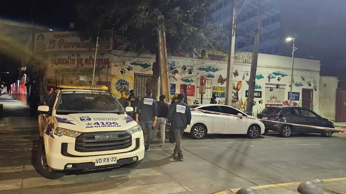 sitio del suceso en estación central