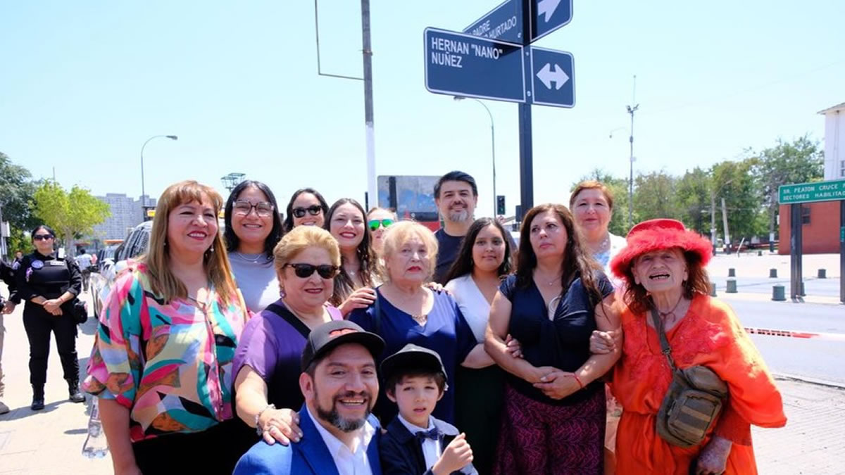 cambio nombre de calle en honor a Hernán "Nano" Nuñez en Estación Central