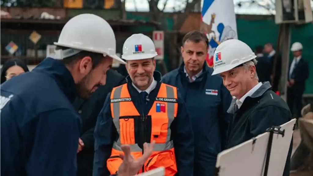 Presidente Kast visitó obras del Canal Santa Marta en Maipú 2 voda y kast
