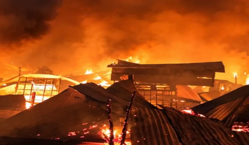 incendio el esfuerzo